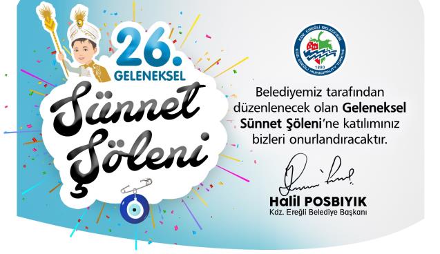 SÜNNET ŞÖLENİ, CUMARTESİ GÜNÜ YAPILACAK