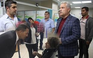  Uysal ve Demirtürk yaralıları ziyaret etti…