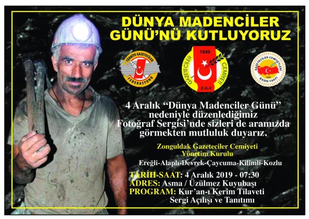 Dünya Madenciler Gününde ZGC'den anlamlı sergi