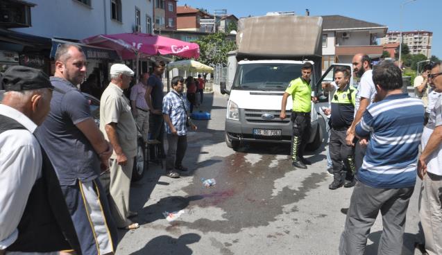 Kamyonetle çarpışan bisikletli yaralandı