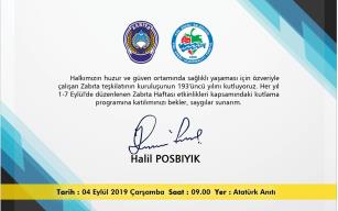 ZABITA HAFTASI KUTLANIYOR