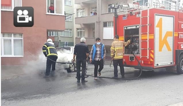 Park halindeyken alevlere teslim oldu…