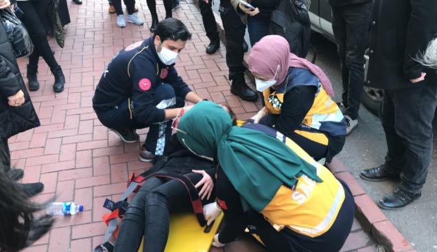 Öğrenciye çarptı.