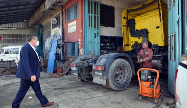 TEKİN SANAYİ ESNAFLARI GEZDİ.YAPILAN ÇALIŞMALARI İNCELEDİ.. 