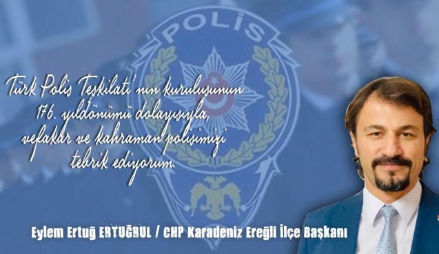 Eylem Ertuğrul Polis Haftasını kutladı 