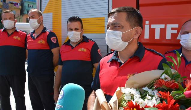 KDZ. EREĞLİ İTFAİYE EKİBİ ALKIŞLARLA KARŞILANDI