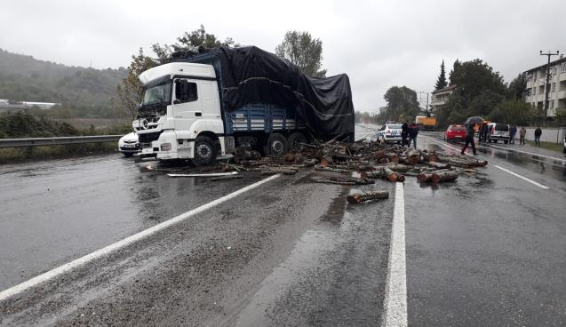 Zonguldak'ta trafik kazası: 1 yaralı