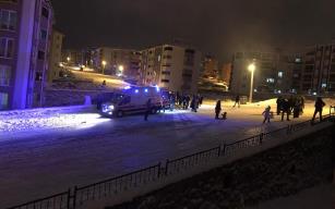 Kar eğlencesi hastanede bitti